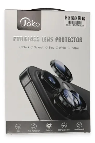 Joko iPhone 14 Pro Max PVD Metal Kamera Lens - Derin Mor resmi