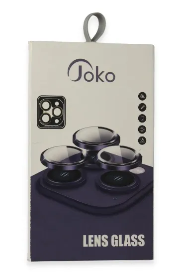 Joko iPhone 15 Pro Max PVD Metal Kamera Lens - Siyah resmi