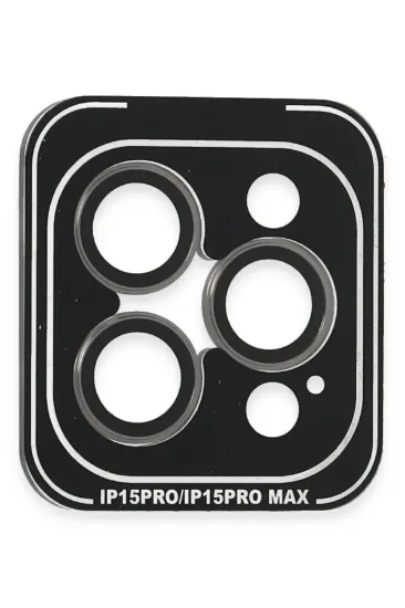Joko iPhone 15 Pro Max PVD Metal Kamera Lens - Titan Gri resmi