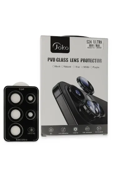Joko Samsung Galaxy S24 Ultra PVD Metal Kamera Lens - Siyah resmi