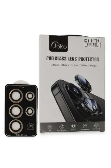 Joko Samsung Galaxy S24 Ultra PVD Metal Kamera Lens - Gold resmi