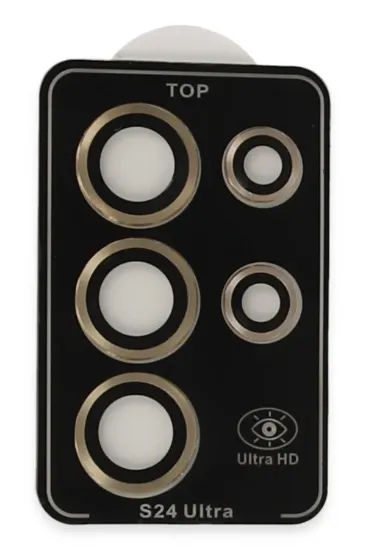 Joko Samsung Galaxy S24 Ultra PVD Metal Kamera Lens - Gold resmi