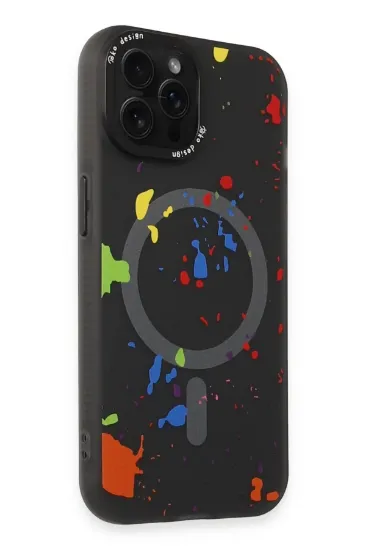 Joko iPhone 14 Pro Colorful Magsafe Kapak - Siyah resmi