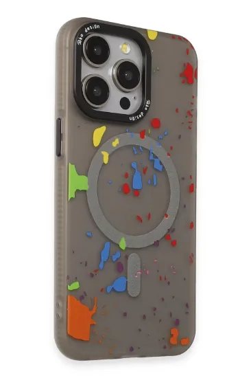 Joko iPhone 14 Pro Colorful Magsafe Kapak - Titan Gri resmi