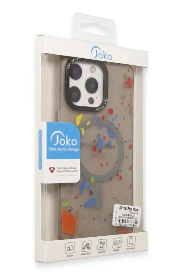 Joko iPhone 14 Pro Colorful Magsafe Kapak - Lacivert resmi