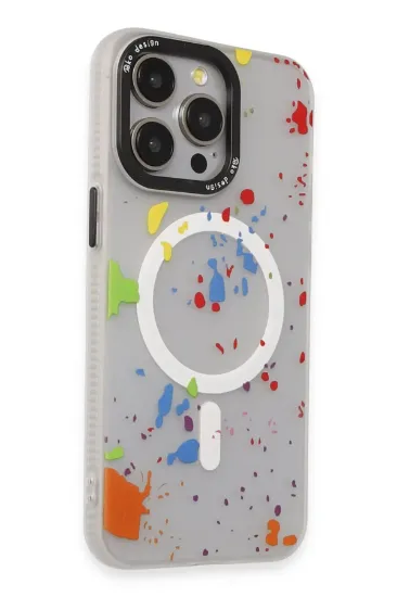 Joko iPhone 14 Pro Colorful Magsafe Kapak - Şeffaf resmi