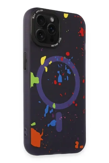 Joko iPhone 14 Pro Colorful Magsafe Kapak - Derin Mor resmi