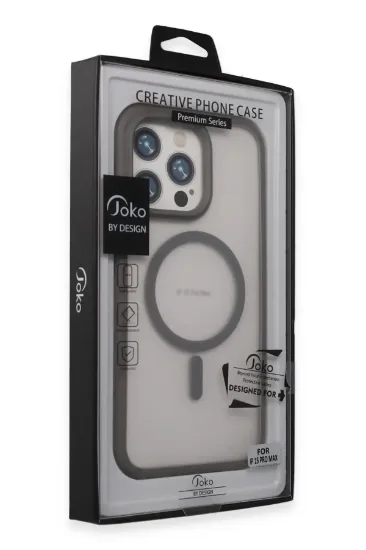 Joko iPhone 15 Pro Max Toras Airbag Magsafe Kapak - Titan Gri resmi