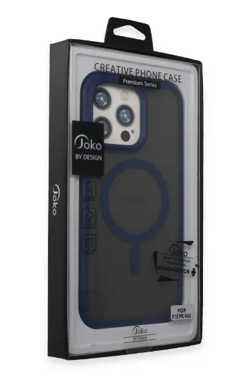 Joko iPhone 15 Pro Max Toras Airbag Magsafe Kapak - Lacivert resmi