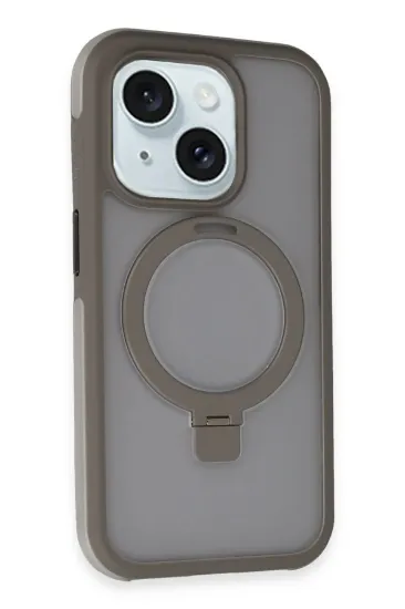 Joko iPhone 15 Zorda Airbag Magsafe Standlı Kapak - Titan Gri resmi