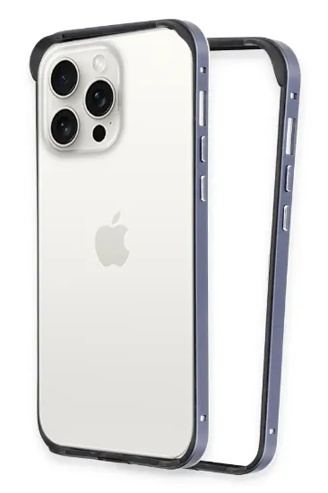 Joko iPhone 15 Pro Land Bumper Koruma Kapak - Lacivert resmi