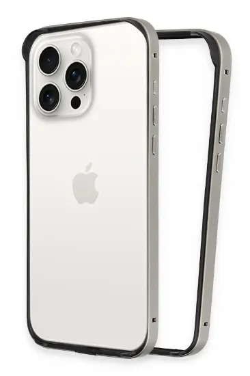 Joko iPhone 15 Pro Max Land Bumper Koruma Kapak - Titan Gri resmi