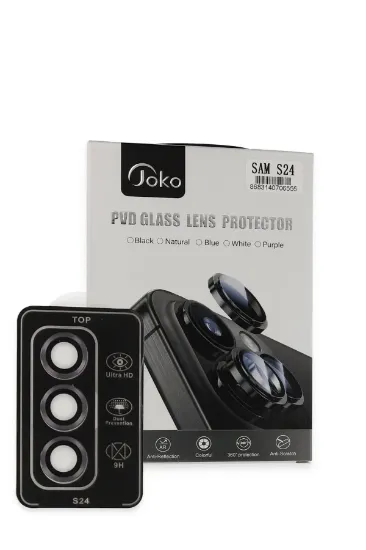 Joko Samsung Galaxy S24 PVD Metal Kamera Lens - Derin Mor resmi