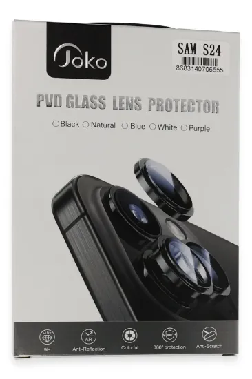 Joko Samsung Galaxy S24 PVD Metal Kamera Lens - Derin Mor resmi