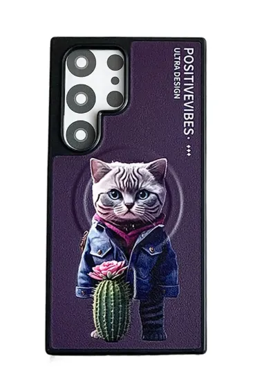 Joko Samsung Galaxy S23 Ultra Fun Magsafe Kapak - Derin Mor resmi