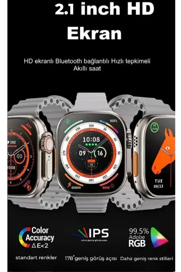 Joko Ultra 8 2.1 inç IPS Ekran Konuşma ve NFC Özellikli Akıllı Saat - Siyah resmi