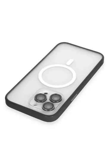 Joko iPhone 14 Pro Max Kılıf Martin Lens Magneticsafe Kapak - Siyah resmi