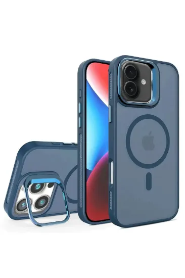 Joko iPhone 16 Plus Flet Lens Magsafe Kapak - Lacivert resmi