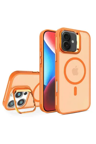 Joko iPhone 16 Plus Flet Lens Magsafe Kapak - Turuncu resmi