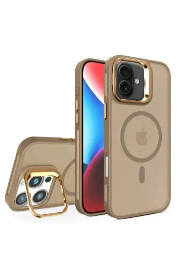 Joko iPhone 16 Plus Flet Lens Magsafe Kapak - Gold resmi