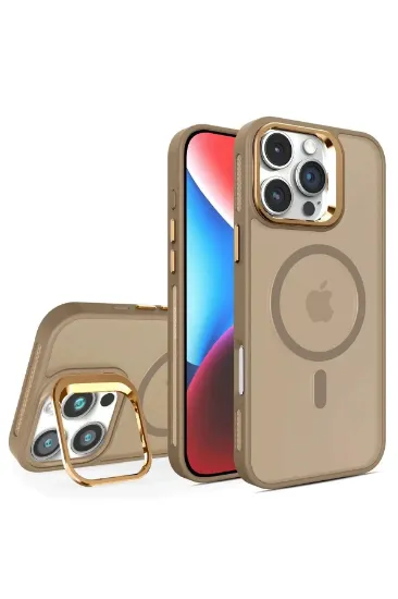 Joko iPhone 16 Pro Flet Lens Magsafe Kapak - Gold resmi