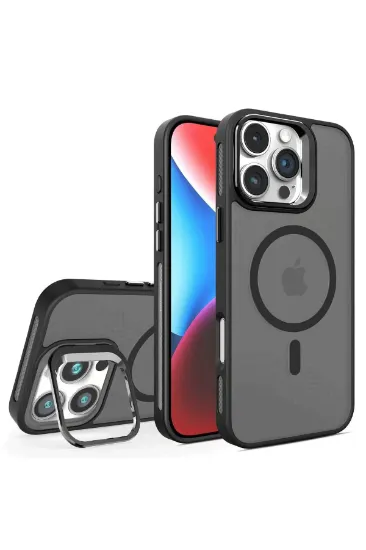Joko iPhone 16 Pro Max Flet Lens Magsafe Kapak - Siyah resmi