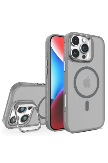 Joko iPhone 16 Pro Max Flet Lens Magsafe Kapak - Gri resmi