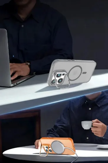 Joko iPhone 16 Pro Max Flet Lens Magsafe Kapak - Gri resmi