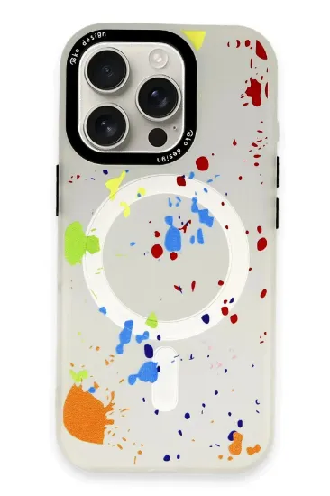 Joko iPhone 16 Pro Max Colorful Magsafe Kapak - Şeffaf resmi