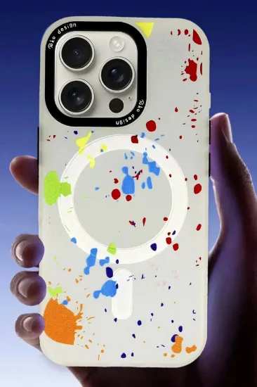 Joko iPhone 16 Pro Max Colorful Magsafe Kapak - Şeffaf resmi