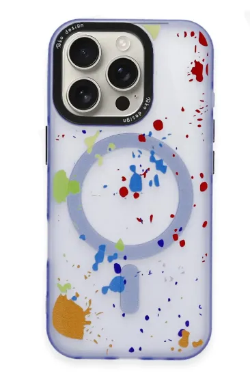 Joko iPhone 16 Pro Max Colorful Magsafe Kapak - Sierra Blue resmi