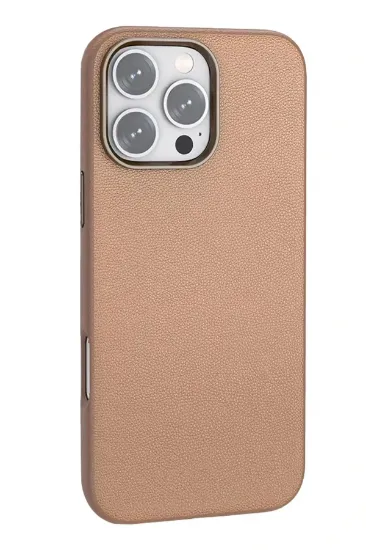 Joko iPhone 16 Pro Max Wonder Deri Magsafe Kapak - Bronz resmi