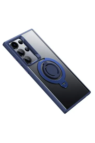 Joko Samsung Galaxy S23 Ultra Avatar 360 Dönen Magsafe Kapak - Lacivert resmi
