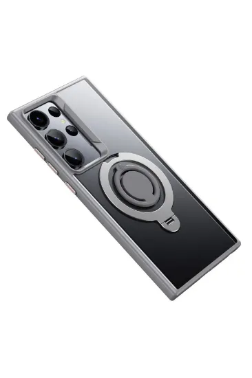 Joko Samsung Galaxy S23 Ultra Avatar 360 Dönen Magsafe Kapak - Titan Gri resmi