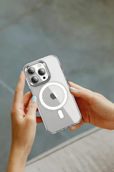 Joko iPhone 16 Pro Max Crystal Magsafe Kapak - Şeffaf resmi