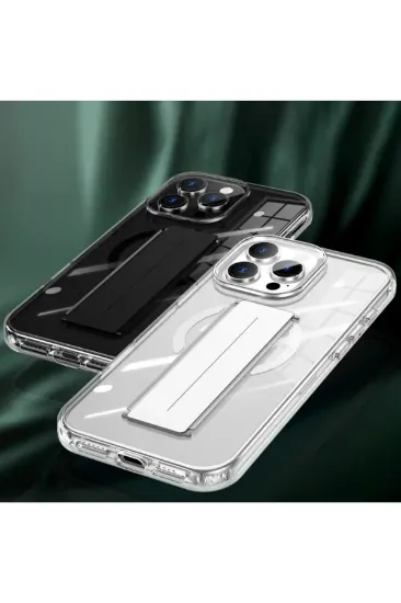 Joko iPhone 15 Pro Max Kılıf Alfa Magsafe Standlı Kapak - Şeffaf resmi