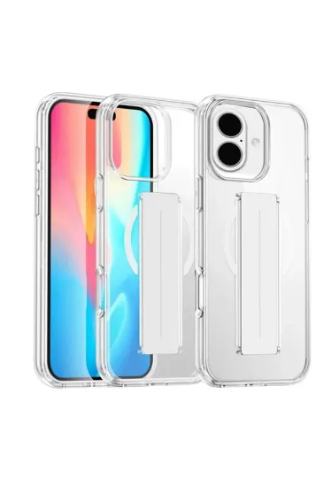 Joko iPhone 16 Kılıf Alfa Magsafe Standlı Kapak - Şeffaf resmi