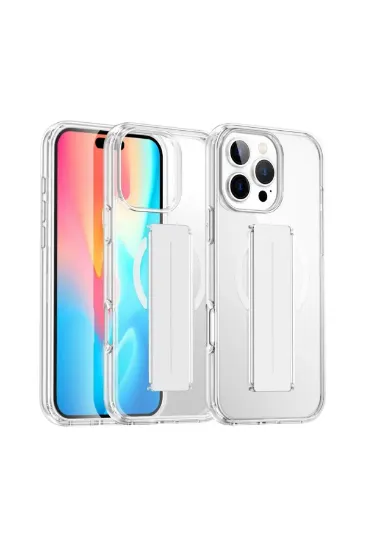 Joko iPhone 16 Pro Max Kılıf Alfa Magsafe Standlı Kapak - Şeffaf resmi