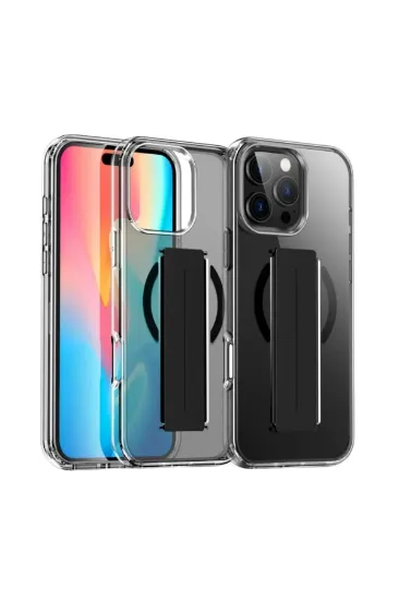 Joko iPhone 16 Pro Max Kılıf Alfa Magsafe Standlı Kapak - Siyah resmi