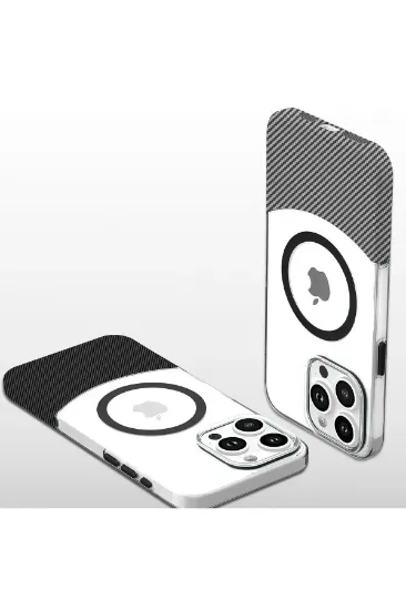 Joko iPhone 16 Plus Carbon Puzzle Magsafe Kapak - Beyaz resmi