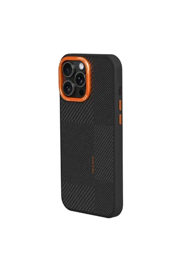 Joko iPhone 14 Pro Max Orange Karbon Magsafe Kapak - Turuncu resmi