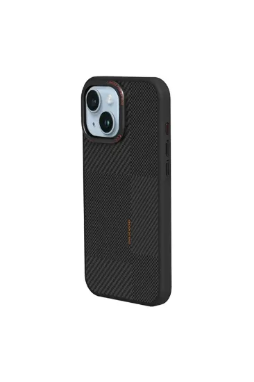Joko iPhone 15 Orange Karbon Magsafe Kapak - Siyah resmi
