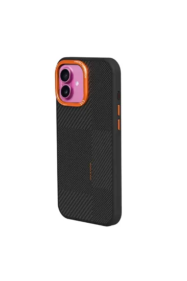 Joko iPhone 16 Orange Karbon Magsafe Kapak - Turuncu resmi