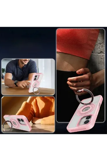 Joko iPhone 16 Banza Magsafe Standlı Kapak - Titan Gri resmi