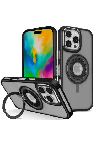 Joko iPhone 16 Pro Banza Magsafe Standlı Kapak - Siyah resmi