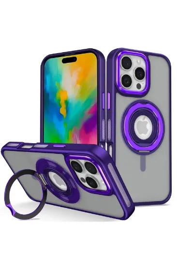 Joko iPhone 16 Pro Banza Magsafe Standlı Kapak - Derin Mor resmi