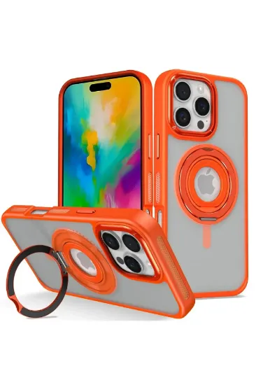 Joko iPhone 16 Pro Max Banza Magsafe Standlı Kapak - Turuncu resmi