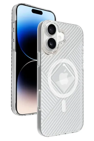 Joko iPhone 16 Stella PC Sert Magsafe Kılıf - Şeffaf resmi