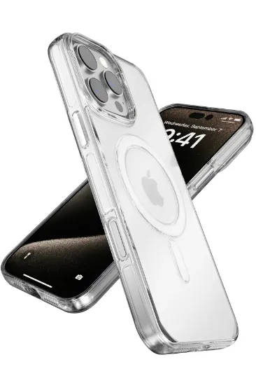 Joko iPhone 16 Pro Max Gleam PC Sert Magsafe Kılıf - Siyah resmi