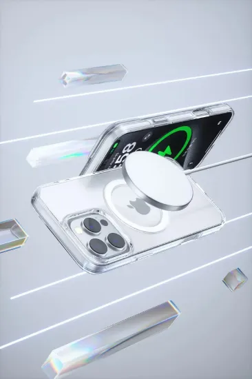 Joko iPhone 16 Pro Max Gleam PC Sert Magsafe Kılıf - Şeffaf resmi